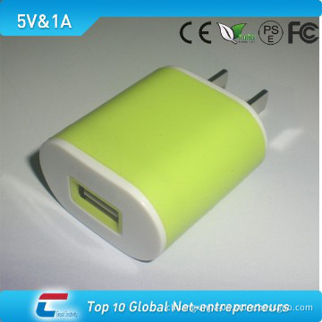 1A portable phone charger EU/UK/US plug
